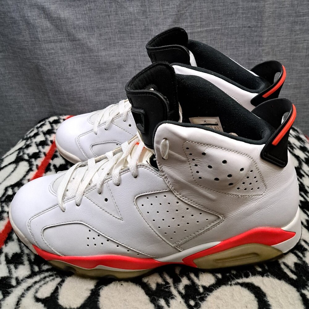 %Air Jordan 6 Retro "White Infrared" - Men AJ6